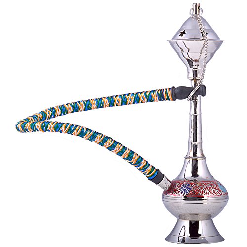 Brass Meenakari Work Real Hukka / Brass Hookah / Portable Small Hookah