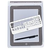 Loghot Set of 3 Creative Stainless Steel Draft Drawing Sketch Stencil Paper Kit for iPad UI Design Template (Stencil Kit + Sketch Pad + Pencil)