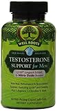 Well Roots Testosterone Formula for Men, 60 Fast-acting Liquid Softgels