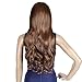 EPYA Women's Light Brown Long Curly Wavy Full Hair Wigs Free Wig Cap