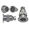 2-Pins-5-Amps-Waterproof-Chromed-Brass-Deck-Connector-Boat-Rv-Five-Oceans