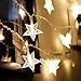 HuTools Twinkle Star Lights 16.5Ft 50 Star LED Lights Fairy Lights Battery Operated String Lights for Bedroom Star Lights for Patio Outdoor Decor Teepee Lights for Tent, Warm White