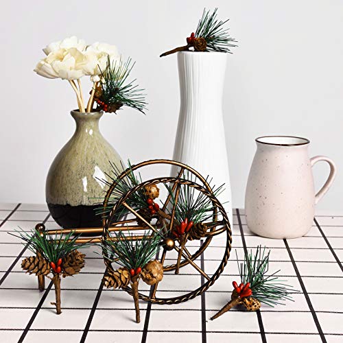image for Rocinha Artificial Pine Picks Christmas Picks with Fake Berries Pineco