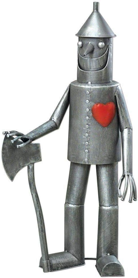Get Goods D3756 in Man Sculpture Perfect for Gardens and Grounds Silver