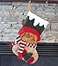 Plush 3D Style Holiday Christmas Stocking Set of 3 (Santa/Snowman/Reindeer)
