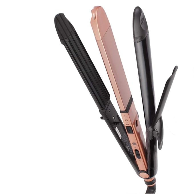 VEGA Keratin 3 in 1 Hair Styler Straightener, Curler, and Crimper