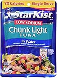 StarKist LOW SODIUM Chunk Light Tuna in Water Pouch 2.6 oz (Pack of 6)