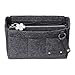 Purse Organizer Insert | Felt Insert Handbag Organizer For Women Bag | Bag Organizer Insert With Multi Storage Options | Fits Neverfull - Speedy & Tote Bags | Dark Gray |