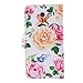 Galaxy J7 Prime Wallet Case,MagicSky J7 Perx,J7 Sky Pro,J7 V (SM-J727) Halo Case Floral PU Leather Flip Folio Case Cover with Wrist Strap,Card Holder,Kickstand for Samsung Galaxy J7 2017,Flower