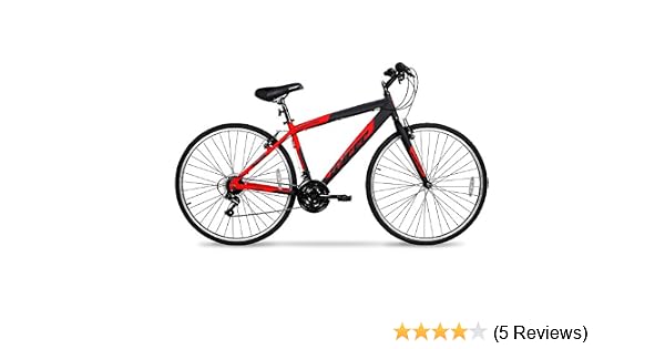 700c Hyper Spinfit Mens Hybrid Bike Red - 