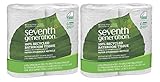 Seventh Generation - White Bathroom Tissue from 100% Recycled Paper, 2-Ply, 300 Sheets, 4 Rolls (2 Pack)