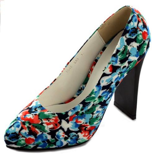 Amazon オガゲ 春色 靴 レディース パンプス ポインテッドトゥ パンプス ユニークヒール 変形ヒール Ogage オガゲ パンプス