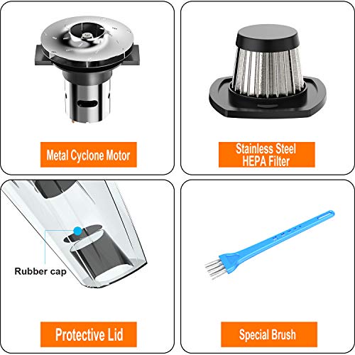 Car Vacuum Cleaner High Power Portable Handheld Vacuum for Car, DC 12-Volt 120W Wet/Dry Corded Auto Interior Mini Vacuum Cleaner for Car Use Only-4800 Pa Stronger Suction Power - Storage Bag-2019