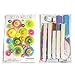 Fiesta Party Decorations, Paper Fans, Pom Poms and Rainbow Party Supplies for Birthdays, Cinco De Mayo, Festivals, Carnivals, Graduation (20 Pieces)