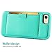 ZVE Case for Apple iPhone 8 and iPhone 7, 4.7 inch, Slim Leather Wallet Case with Credit Card Holder Slot Pocket Protective Case Cover for Apple iPhone 7/8 - Blue