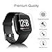 Ziwuotty Fitbit Versa Screen Protector 3 Pack,Hagibis Full Coverage HD Anti-Bubble Film Clear for New Fitbit Versa Smart Watch Accessories