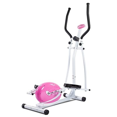 Sunny Health and Fitness Pink Magnetic Elliptical Trainer