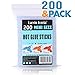 200 Pack, 6” Length and 0.27” Diameter Mini Size Hot Glue Sticks, High Viscosity and Transparent, Use with All Temperature Mini Glue Guns, Ideal for Art Craft, Basic Repairs and DIYs