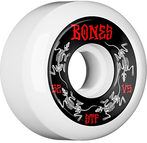 Bones Wheels STF V5 Annuals White Skateboard Wheels - 52mm 8