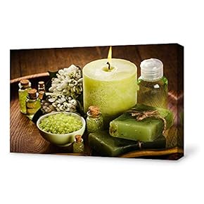 Canvas Wall Art for Living Room,Bedroom Home Artwork Paintings Candle Ready to Hang - 12x18 inches