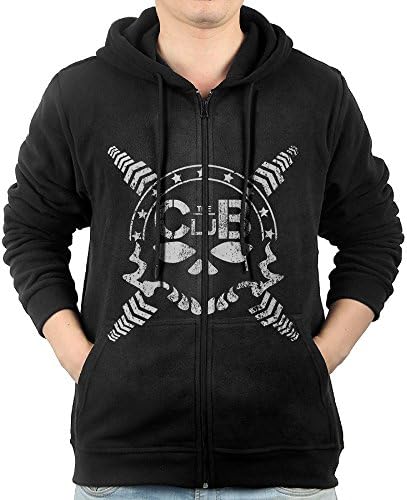 YUfunn Men's AJ Styles Hooded Sweatshirt Pocket Zipper