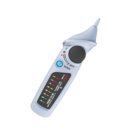 Comprobador de tensión sin contacto, AC 12 – 1000 V, alta sensibilidad con linterna