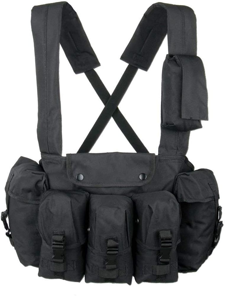 MilTec Chest Rig Black Amazon.co.uk Clothing