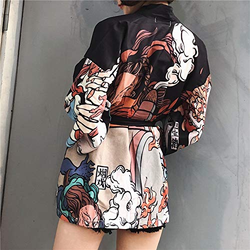 Japanese Kimono Traditional Yukata Women Kimono Cosplay Japanese Traditional Women Kimonos,White,One Size - Thumbnail 4