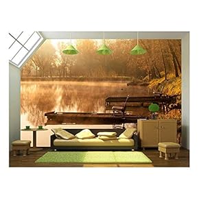Lake - Removable Wall Mural | Self-Adhesive Large Wallpaper - 66x96 inches