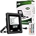 10W LED RGB Lights, Security Lights Color Changing with Remote Control,16 Colors & 4 Modes Dimmable Lights for Party Stage Lighting,Halloween Decorations,Garden Lights,IP66 Waterproof