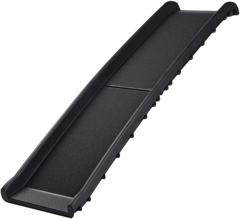 West Ivory Pets Foldable Lite Ramp for Puppies and Dogs, Non-Slip Supports Small, Medium, Large Up to 200lbs 62" Long 15" Wide - Safe Outdoor Car SUV Truck