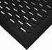 Wearwell Natural Rubber 224 UpFront Scraper Grease Resistant Mat, Slotted, for Outdoor Entrances, 3' Width x 5' Length x 5/16" Thickness, Black primary