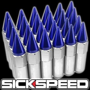Automotive Sickspeed 24 Pc 24k Gold Chrome 50 Cal Bullet 50mm Lug Nuts 12x1 5 L18 Parts Accessories