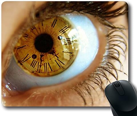 Best Quality & DIY Pure Custom Eyes Time Oblong/Rectangular Mouse Pad in 9"*7"