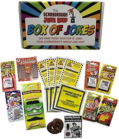 The Scarborough Joke Shop Box of Jokes ~ Old Joker Set ~ Stocking Fillers ~ Gift Box