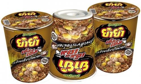 YUM YUM INSTANT NOODLE NOODLES NAM TOK FLAVOUR 60 G PACK 3