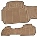 Odorless BPA FREE. Heavy Duty MotorTrend All Weather Beige Ridged Vinyl Truck SUV Van Floor Mats 5 pcs