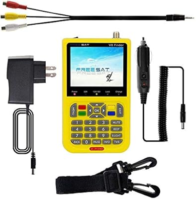 Amazon.com: Là Vestmon Satellite Detector, V8 Finder Free Satellite Live FTA, 1080P Full HD DVB-S / S2 Digital Satellite Signal Measuring Instrument: ...