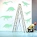 Iuhan 8pcs Dinosaurs Wall Decals Fluorescence Stickers Glow in The Dark, Children's Room Nursery Removable Wall Stickers Murals