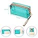 4 Pieces Transparent Cosmetic Bag Waterproof Portable Clear Makeup Bag Travel Toiletry Pouch with Zipper for Vacation, Bathroom, Organizing