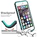 iPhone 6S Case, iPhone 6 Case, Shulong [Flexible luxurious Rubber] Shock-Proof Protective Case TPU Bumper + [Scratch Resistant] Dual Color TPU Back Cover For Apple iPhone 6 (4.7 Inch) ( Teal )