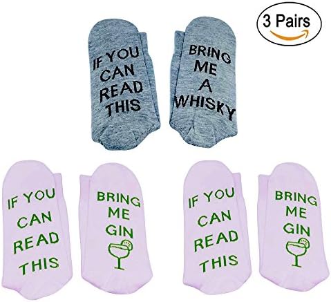 CHUN Game Socks IF YOU CAN READ THIS BRING ME A GLASS OF WINE COFFEE BEER GIN Chocolate Rub Whisky Gaming Socks