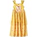 Disney Princess Belle Girls Fantasy Gown Nightgown (6, Belle Yellow)