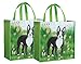 Reusable Shopping Bags - Set of 2 Eco-Friendly Tote Bags, Boston Terrier