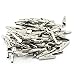 TOTOT 50PCS Alligator Clips Test Crocodile Clamps 51mm Silver Tone