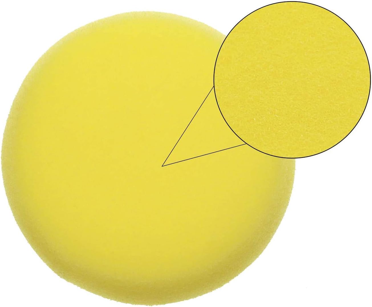 PENTA ANGEL Paint Sponges Applicator 10Pcs Round Detail Foam Sponges for Kids Painting Car Waxing Art & Craft DIY (Yellow)