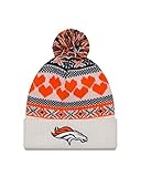 NFL Denver Broncos Women's Winter Cutie Knit Beanie, One Size, White/Team Color