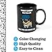 BigMouth Inc Color Changing Pug Mystery Mug, Holds 16oz, Ceramic Cup for Coffee and Tea with Handle, Funny Novelty Cup