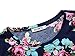 HUHOT Sundresses for Women Casual Summer Short Sleeve Round Neck Floral Casual Skater Dress (Blue Flower-17, Medium)