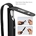 Meko 2Packs Stylus Pen Case Holder Sleeves for Apple Pencil(1st and 2nd Gen), Premium Genuine Leather Case Pouch Built-in Elastic Band for Stylus Pens - Black/Black